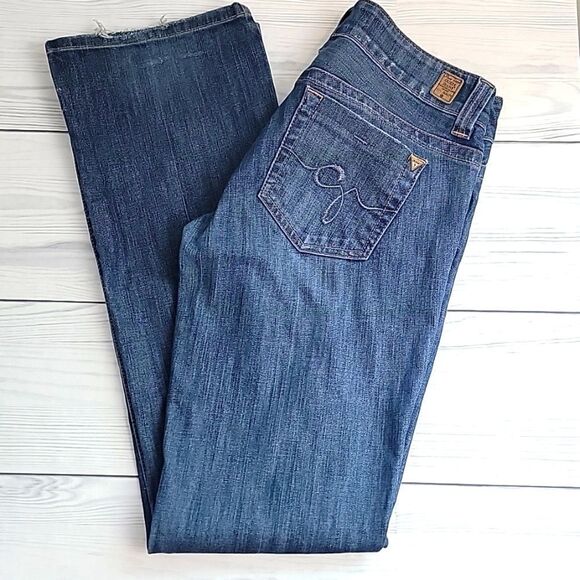 Guess Daredevil blue denim bootcut jeans Women's Size 29 - Picture 1 of 16